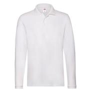 Fruit of the Loom Heren premium effen poloshirt met lange mouwen