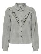 Only onlmarike l/s cord frill shirt pnt 15334332 wrought iron