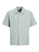 Jack & Jones Jorjasper button through shirt ss j licht