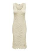 Only Jdysun sl v-neck midi dress knt beige