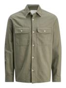 Jack & Jones jprccraymond spring solid overshirt 12274954 tea leaf