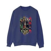 DC Comics Heren zwart adam jsa goud badge sweatshirt