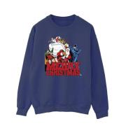 DC Comics Heren batman vrolijk kerstfeest comic sweatshirt