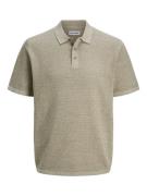 Jack & Jones Jjegeorge knit polo ss sn zand