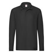 Fruit of the Loom Heren premium poloshirt met lange mouwen