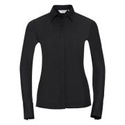 Russell Athletic Dames ultimate stretch slim shirt met lange mouwen