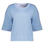 Geisha basic pullover 3/4 sleeves lurex 54037-14 625 blue lurex