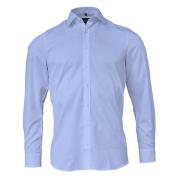 Marvelis Heren chambray slim overhemd met lange mouwen