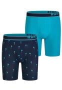 Happy Shorts Heren boxershorts met lange pijpen boxer briefs palm prin...