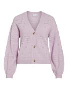 Vila Viril v-neck ls knit cardigan no lila