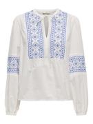 Jacqueline de Yong lulu l/s embroidery shirt wvn 15345478 blue embroid...