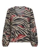 Jacqueline de Yong philippa l/s top wvn 15338391 bossa nova graphic ze...