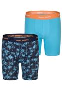 Happy Shorts Heren boxershorts met lange pijpen boxer briefs blue palm...