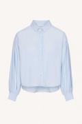 By-Bar Amsterdam sarah short chambray blouse 23512037 light blue