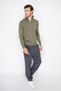 William de Faye Short zip khaki