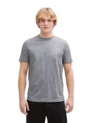 Tom Tailor Rounded hem melange t-shirt