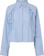 Y.A.S Yasastor ls short shirt s. clear sky/stripes