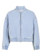 Vila vimarley denim bomber jacket 14109889 light blue denim