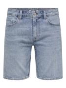Only & Sons onsweft box pim dnm shorts we 22034527 light blue denim