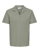 Only & Sons onskian reg seersucker resort polo 22032818 seagrass