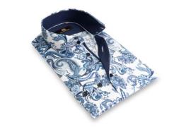 Circle of Gentlemen Mika allover print overhemd in stretch kwaliteit
