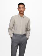 Only & Sons Onscaiden life ls solid linen shirt