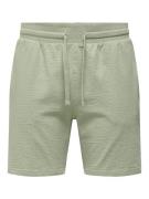 Only & Sons onskian life reg seersucker shorts 22029752 seagrass