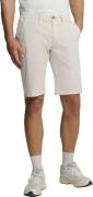 No Excess Short chino garment dyed twill stre chalk
