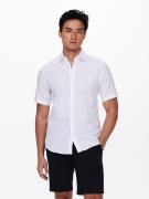 Only & Sons Onscaiden ss linen shirt re