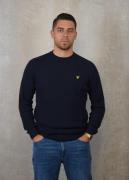 Lyle and Scott Grid knit crew neck jumper