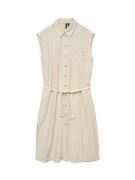 Vero Moda Vmheaven belt calf shirt dress wvn zand
