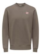 Only & Sons Onsdawson reg crew vd taupe