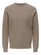 Only & Sons Onsmorgan 12 structure crew knit dessin