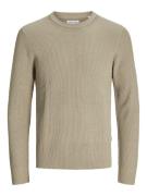 Jack & Jones Jjeperfect knit crew neck ln beige