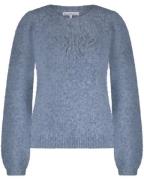 Red Button Sweater mid blue
