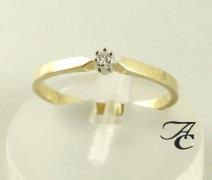 Atelier Christian Gouden ring met diamant