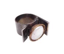 Christian Zilveren ring met parel