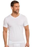 Schiesser T-shirt v-hals korte mouw 155630-100 white
