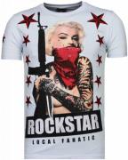 Local Fanatic Marilyn rockstar rhinestone t-shirt