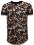 Justing Camouflaged fashionable t-shirt long fit