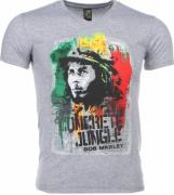 Local Fanatic T-shirt bob marley concrete jungle print