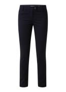 Marc O'Polo Mid waist slim fit pantalon met steekzakken