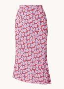 Whistles Farfalle midi rok met bloemenprint