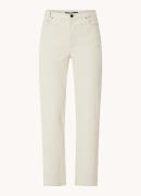 STUDIO AR by Arma Dona high waist straight fit broek van lamsleer met ...