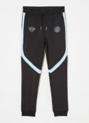 Black Bananas Compound tapered fit trackpants met logoborduring
