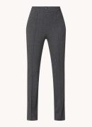 HUGO BOSS Tubeka high waist slim fit pantalon met gemêleerd dessin