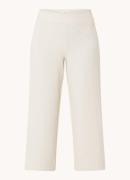 OPUS Misha Breeze high waist wide fit culotte met structuur