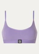 HUGO BOSS Bralette met ribstructuur en logo