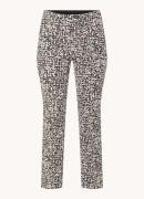 Rosner Alisa mid waist slim fit cropped pantalon met grafische print