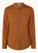 Benetton Blouse met print en stretch